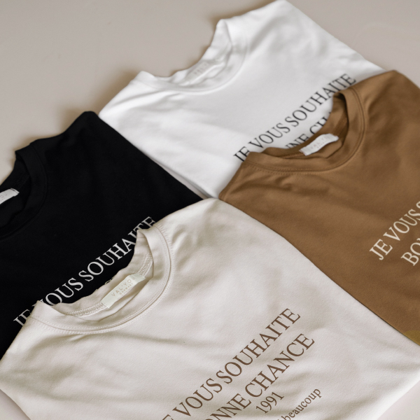[valyou] LeTension Lettering Long-sleeved T-shirt