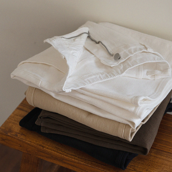 [Special Sale] Twill Span Banding Wide Pants