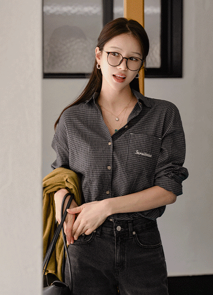 Check Pocket Points Shirt Korea