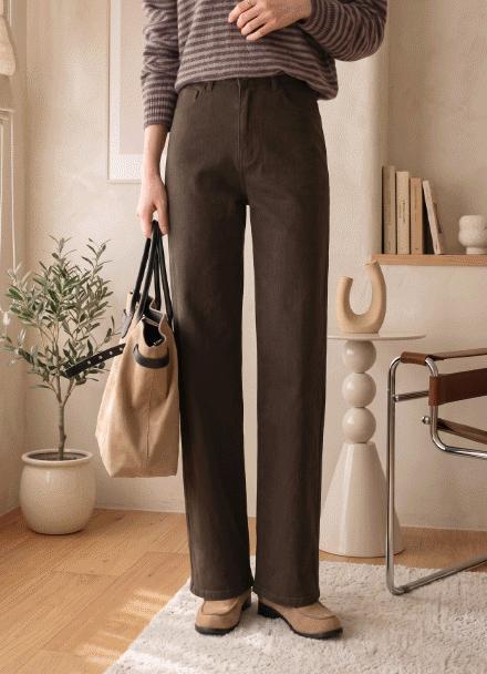 Dandy Wide Span Banding Cotton Pants Korea
