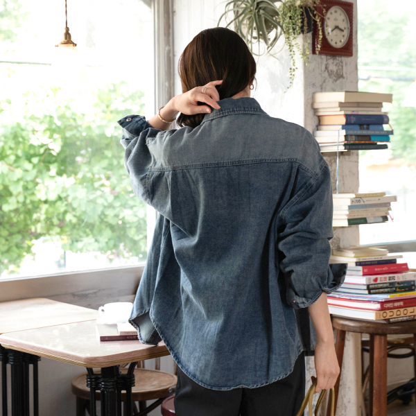 크레커 오버 Denim Shirt Jacket