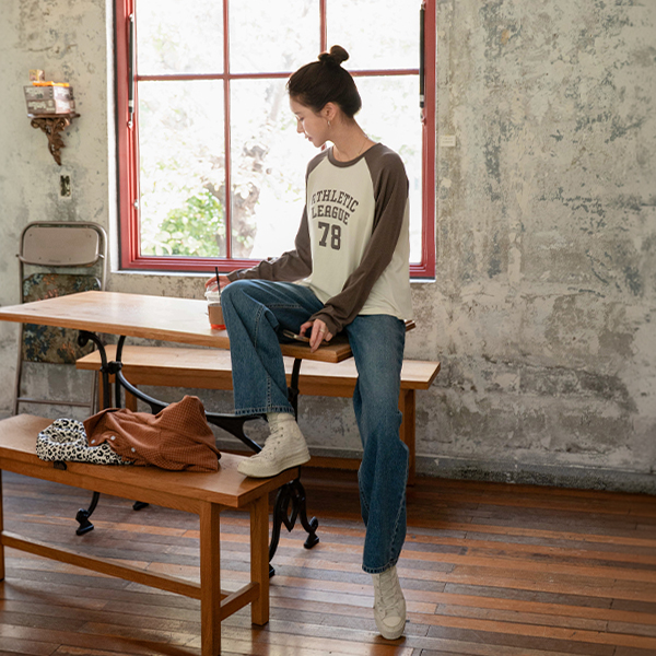Seven Eight Raglan Long-sleeve T-shirt