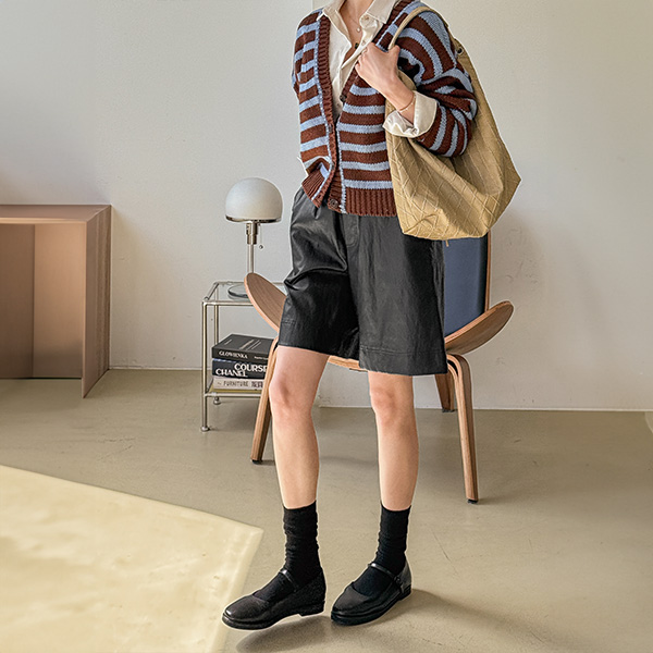 stone Stripe Knitwear Cardigan
