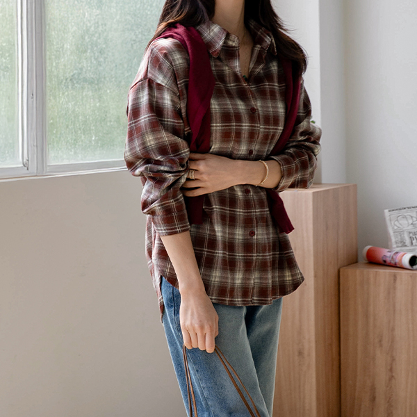 로그 Check Shirt Shirt
