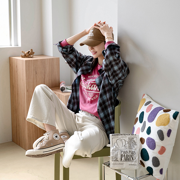 로그 Check Shirt Shirt