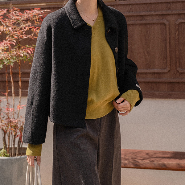 Mel Cashmere Wool V Knitwear