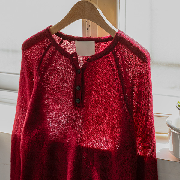 Mohair Henrineck Raglan Knitwear