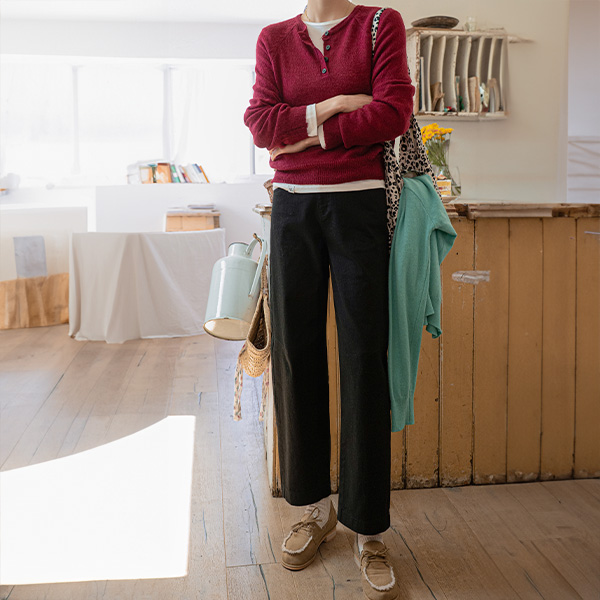 Mohair Henrineck Raglan Knitwear