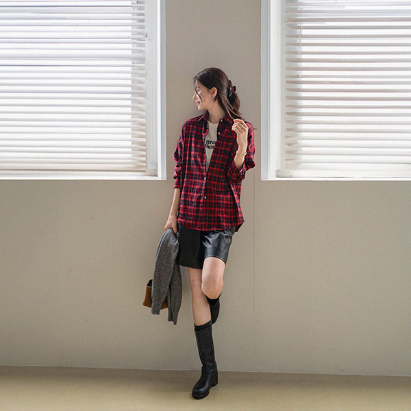 모나코 Check Shirt Shirt