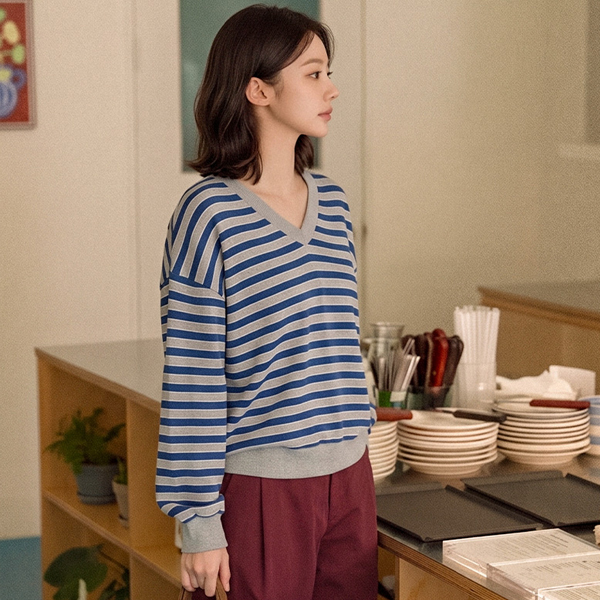 윌리 v Stripe sweatshirt