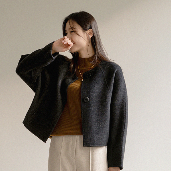[valyou] 마리 Corrugated 반폴라 Knitwear