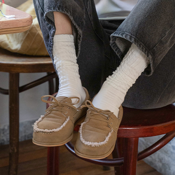 Basic Wave Ankle Socks