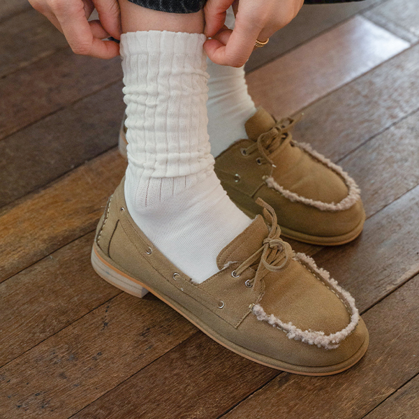 Basic Wave Ankle Socks