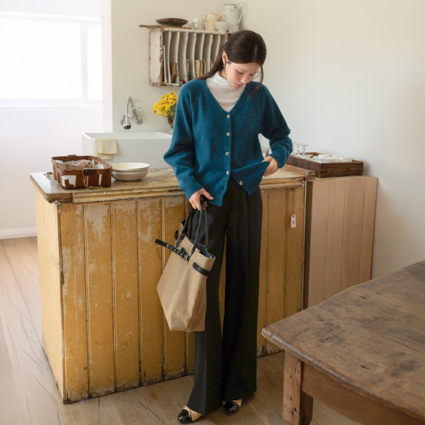 Cozy V-neck Wool Cardigan