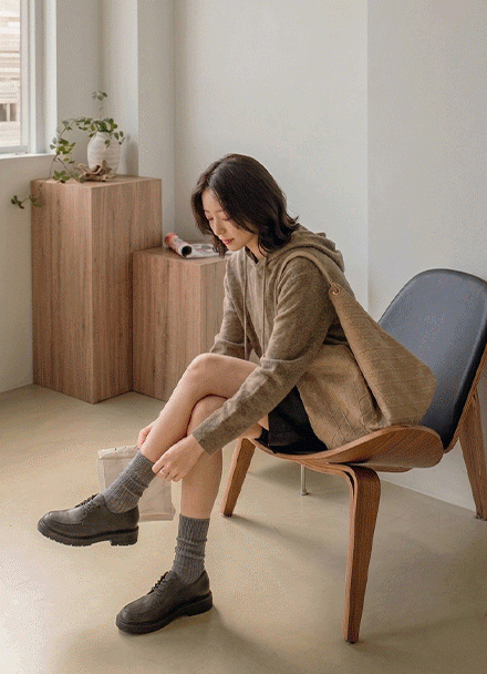 Natural Fit Scratch Hood Knitwear Korea