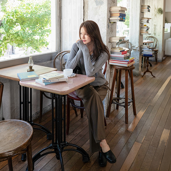 폴딩 v 잔골지 Knitwear Cardigan