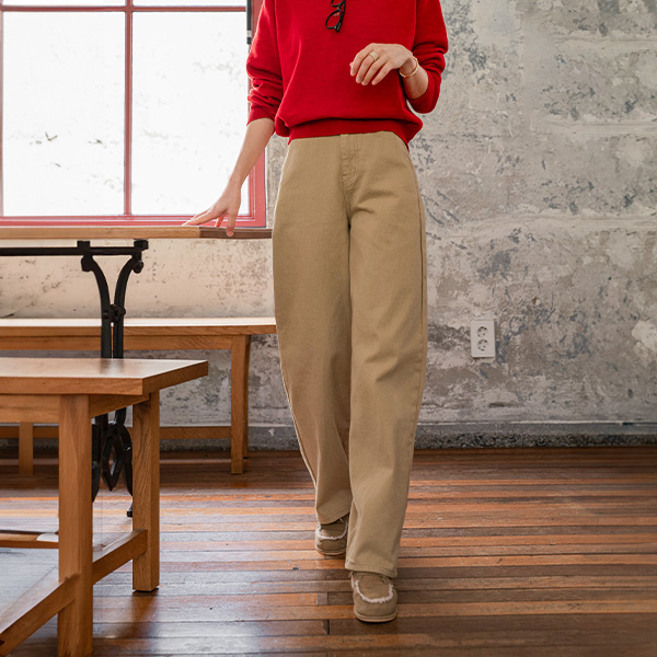 키작아도 면 Pants 75ver (패치커브와이드)