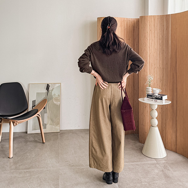 플랩 포켓 Banding Belt Set Pants