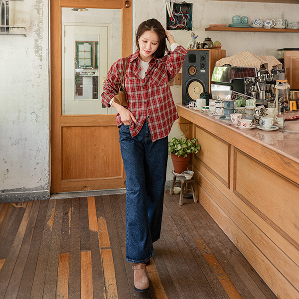 [Special Planning Price] Autumn Crescendo Check Shirt