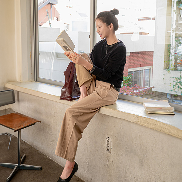 [USYOU] 링거 horizontal striped T-shirt