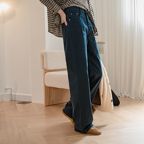 Quarter Dyeing Wide Pants