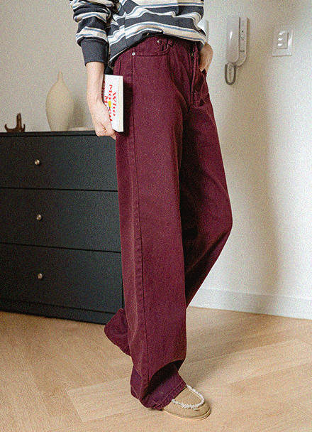 Quarter Dyeing Wide Pants Korea