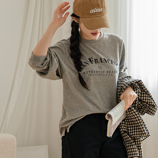 [Special Planning Price] San Francisco Printed Long-sleeve Silt T-shirt