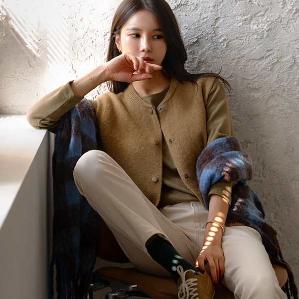 [Special Sale] Soft Button Knitwear Vest