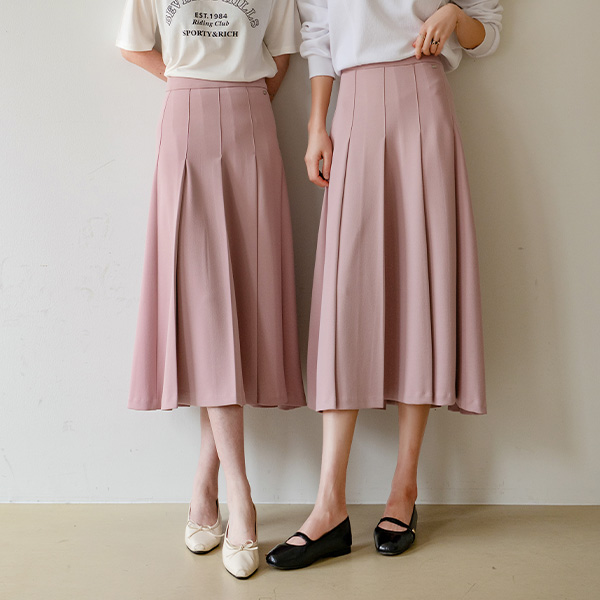 Perfect Span Skirt (pendant banding pleats)