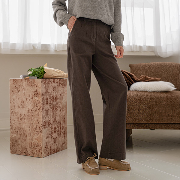 Perfect Cotton Pants 74ver (stretch straight wide)