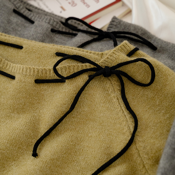 넥 bowknot key point 보트 Knitwear