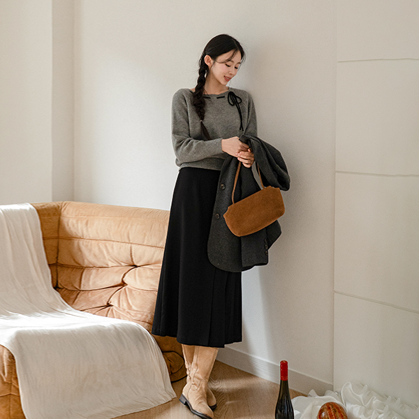 넥 bowknot key point 보트 Knitwear