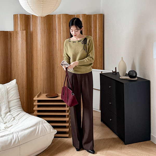 넥 bowknot key point 보트 Knitwear