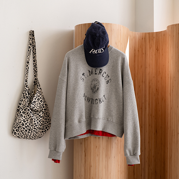 Vintage 스템핑 나염 sweatshirt