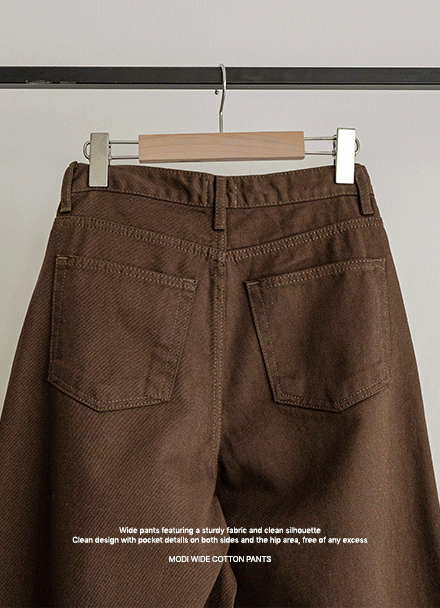 Modi Wide Cotton Pants Korea