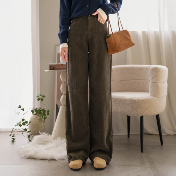 Cloudy Wide Corduroy Pants