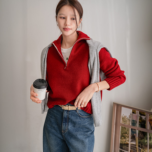 Remind Half Zip up