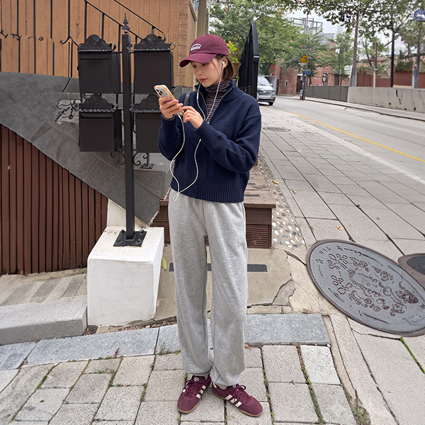 Remind Half Zip up