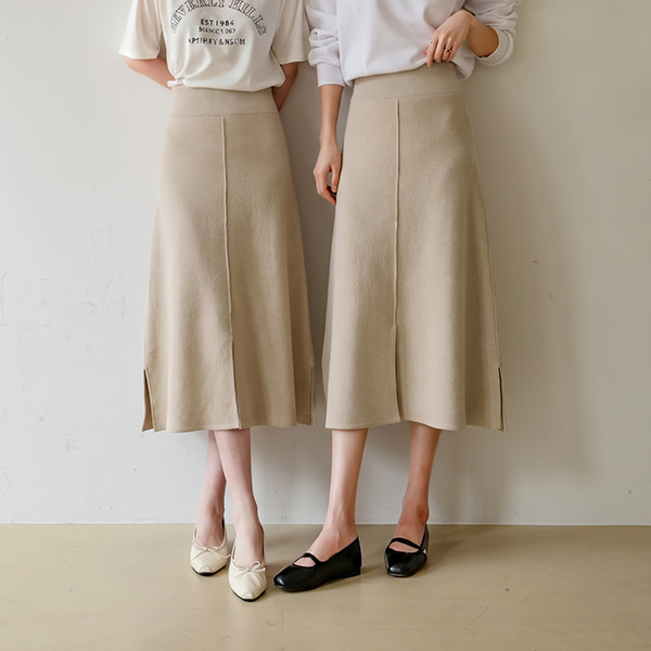 Perfect Span Skirt (crazy tension slit A-line)