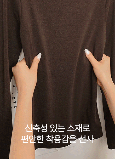Chewy Tencel Turtleneck T-shirt Korea