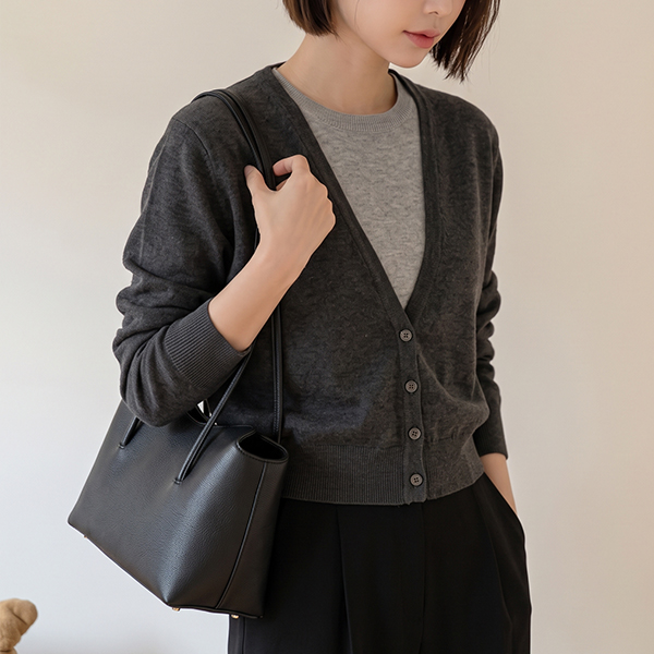Layered Knitwear Cardigan