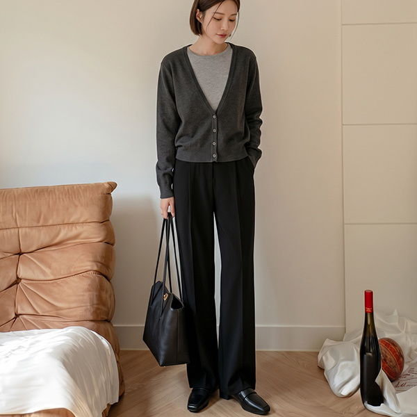 Layered Knitwear Cardigan