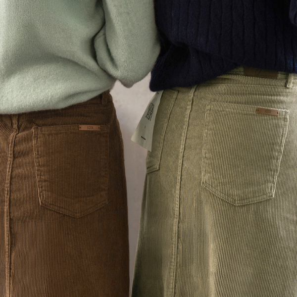 키작아도 Corduroy Skirt (레더라벨Aline)