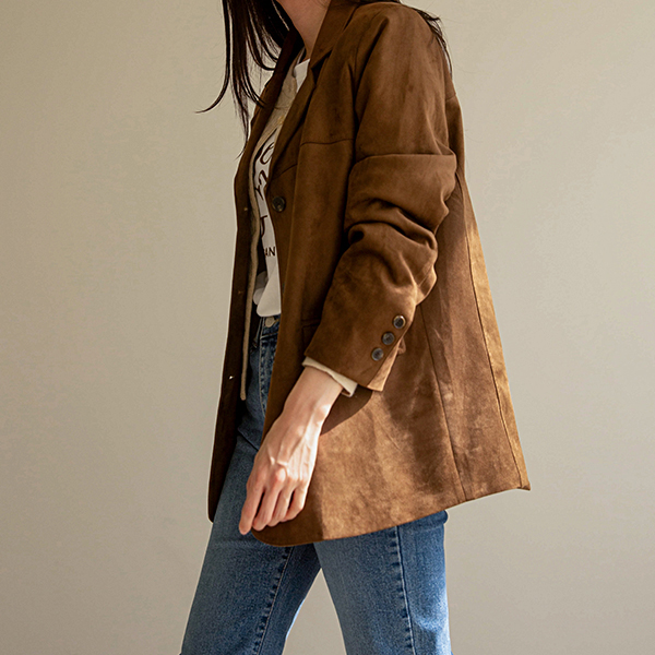 [valyou] Classic Suede Collar Jacket