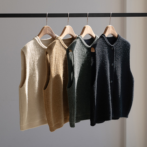 [Special Sale] Soft Button Knitwear Vest