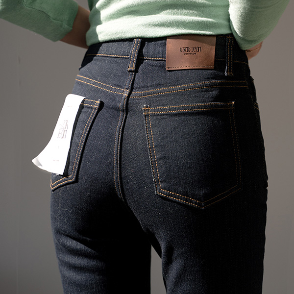 Perfect Pants 99ver (Non fade) (fleece lined raw denim semi-bootcut)
