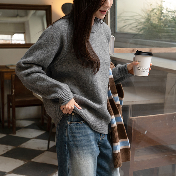[valyou] 퓨어 레더라벨 Knitwear