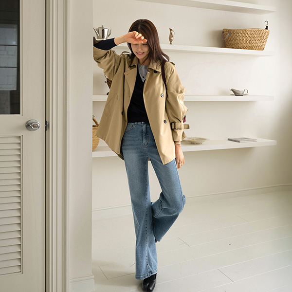 [valyou] Wool two tone Color Matching 펜던트 Knitwear