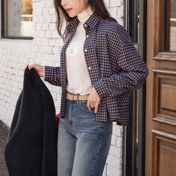 Mari Fleece Lined Check Shirt