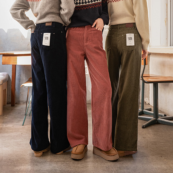 키작아도 Corduroy Pants 9ver (리벳와이드)